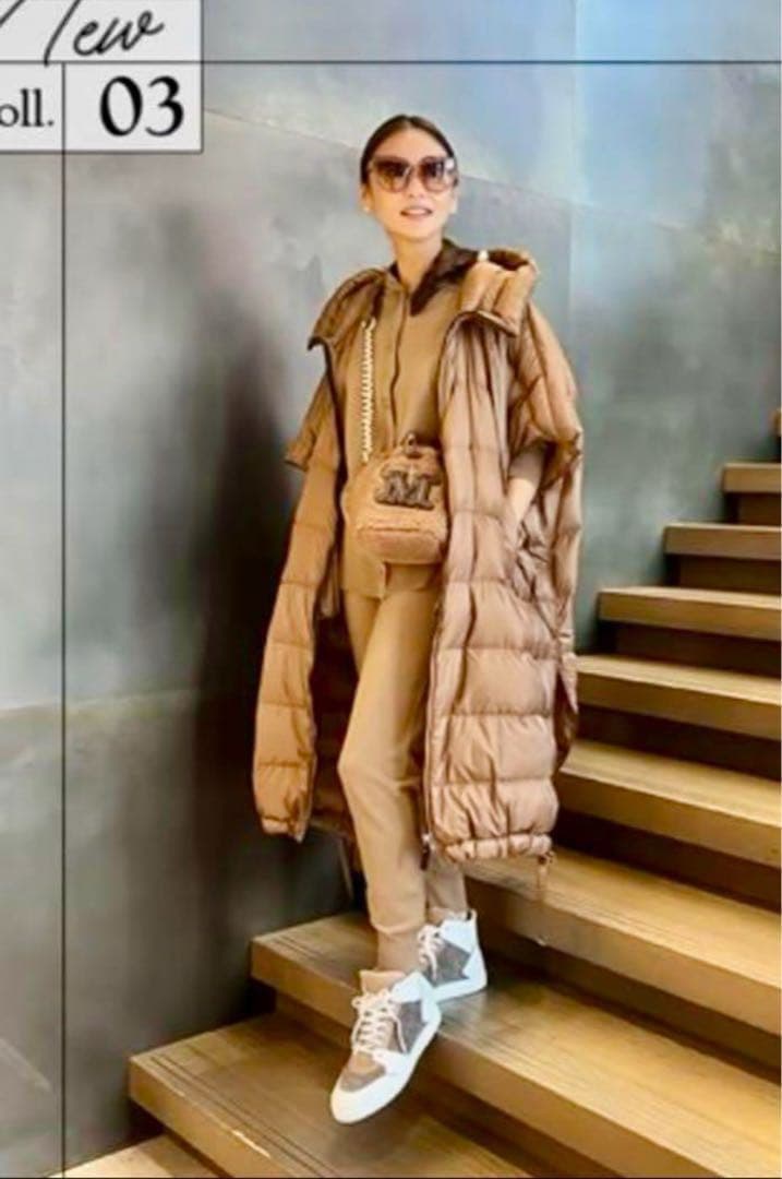 訳あり　MAX MARA CUBE SEICAダウンケープ