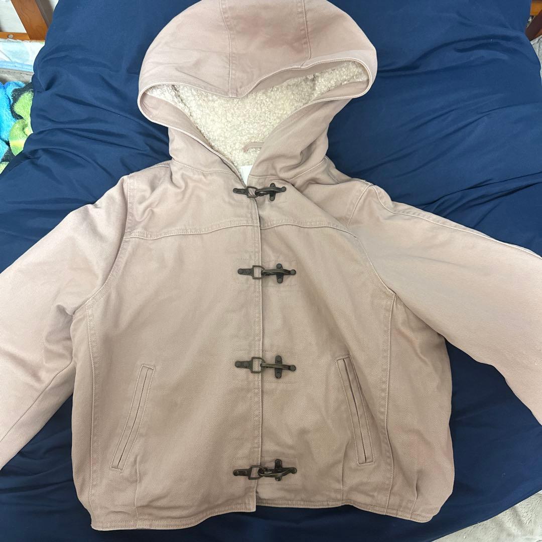  フード付きファイヤーマンジャケット　ピンク