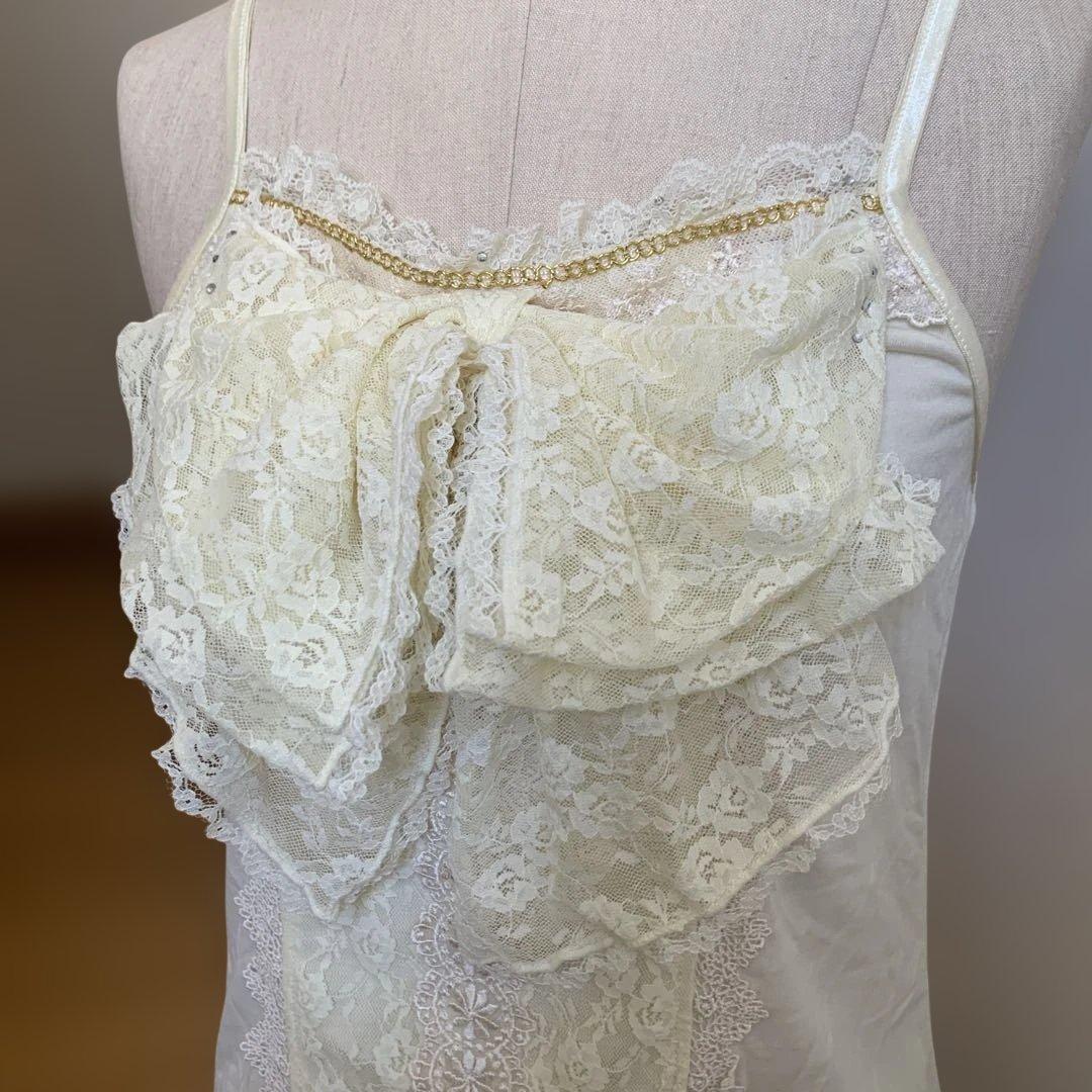 レア❤️未使用タグ付き❤️ビッグリボンレースかキャミソール