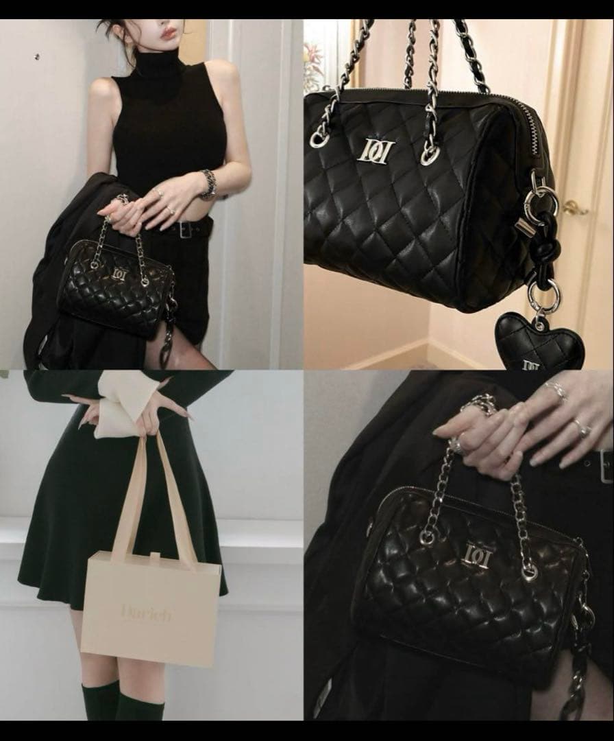 darich 新宿5周年　ノベルティ　キルティングミニボストンバッグ