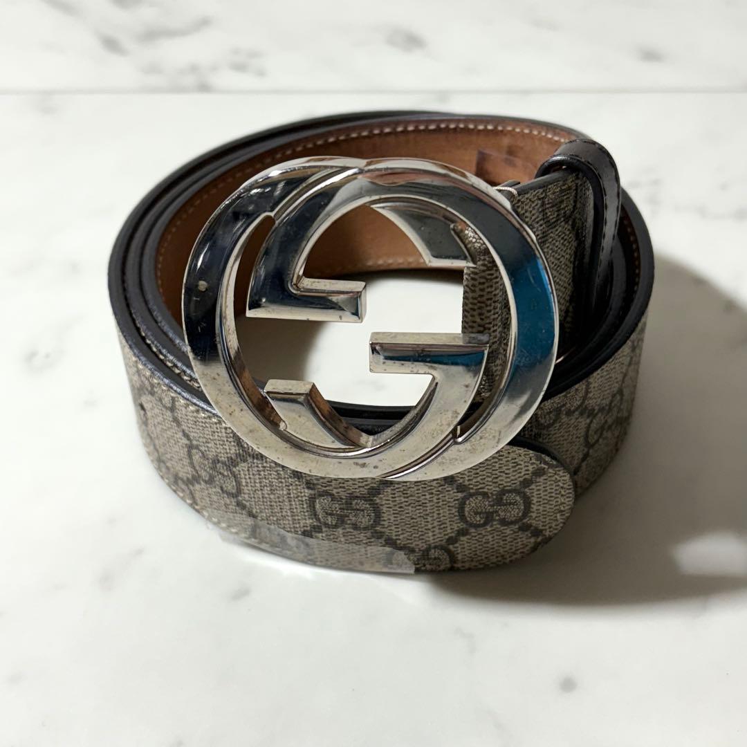 希少✨GUCCI グッチ ベルト スプリーム インターロッキング GG柄 PVC