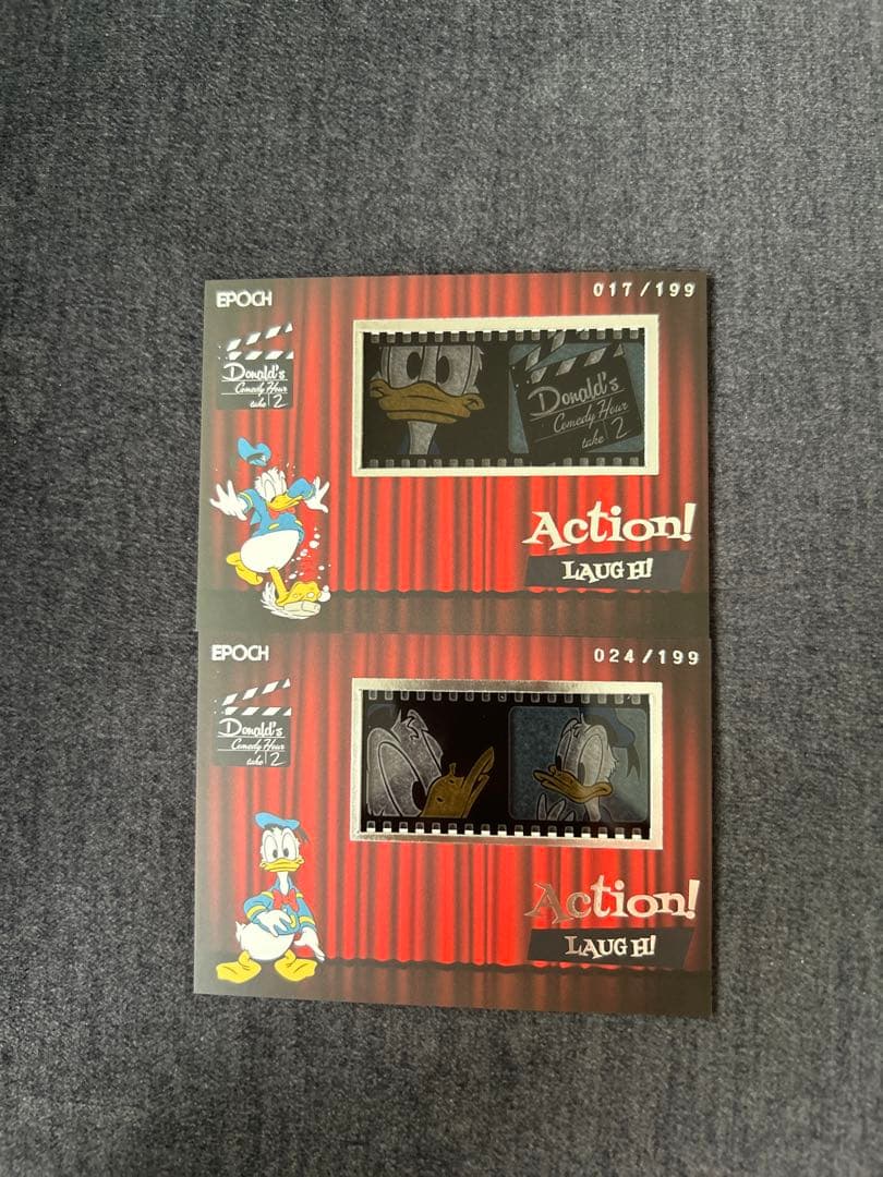 エポック　ディズニー　ドナルドダック 90周年プレミアムコレクションカード２枚