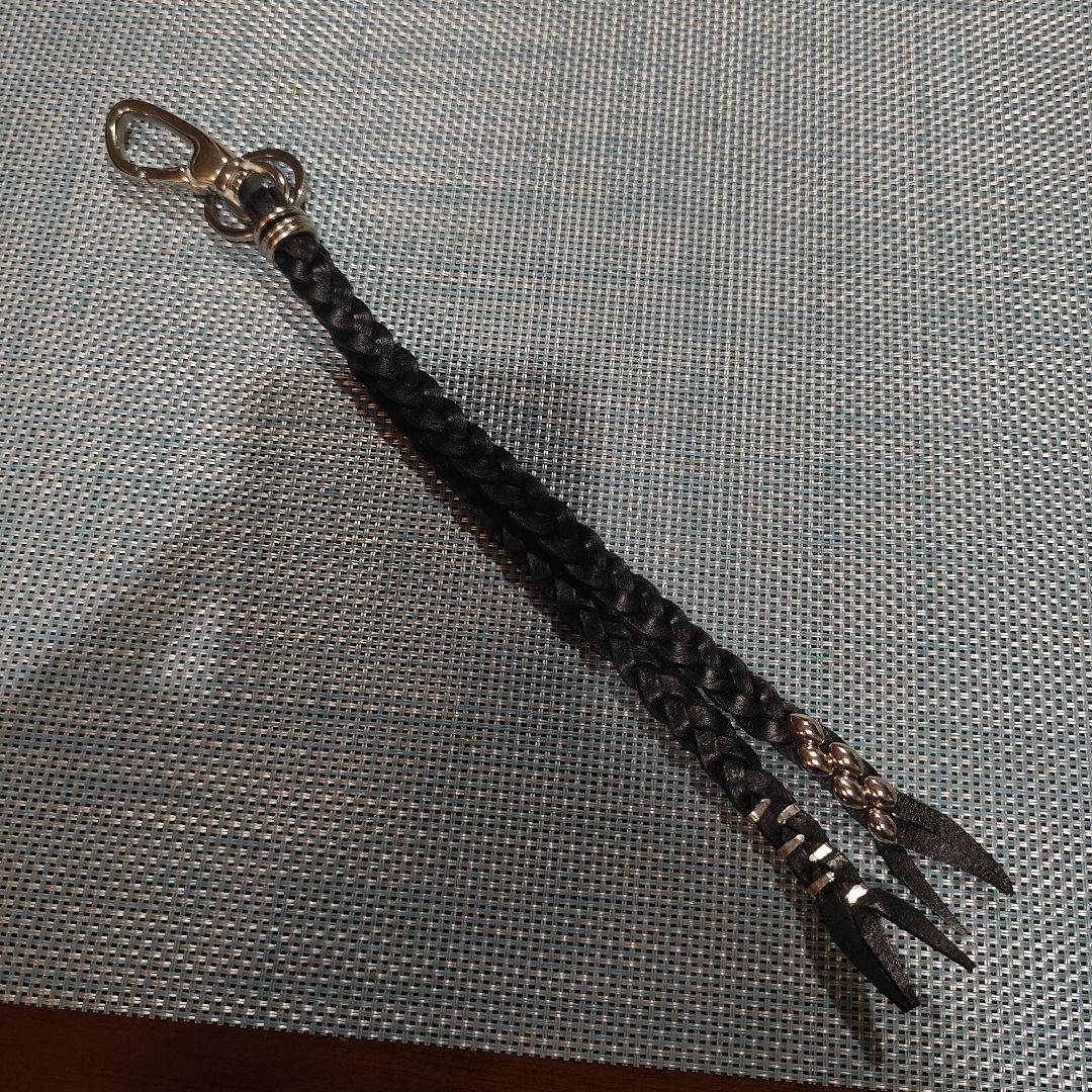 キーリング レザー シルバー ロング HTC