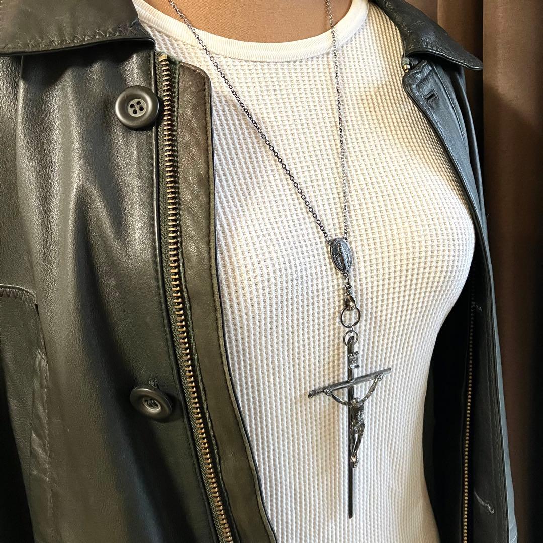 1点物】ジャンポールゴルチエ 磔刑 ロザリオ クロス ネックレス 十字架