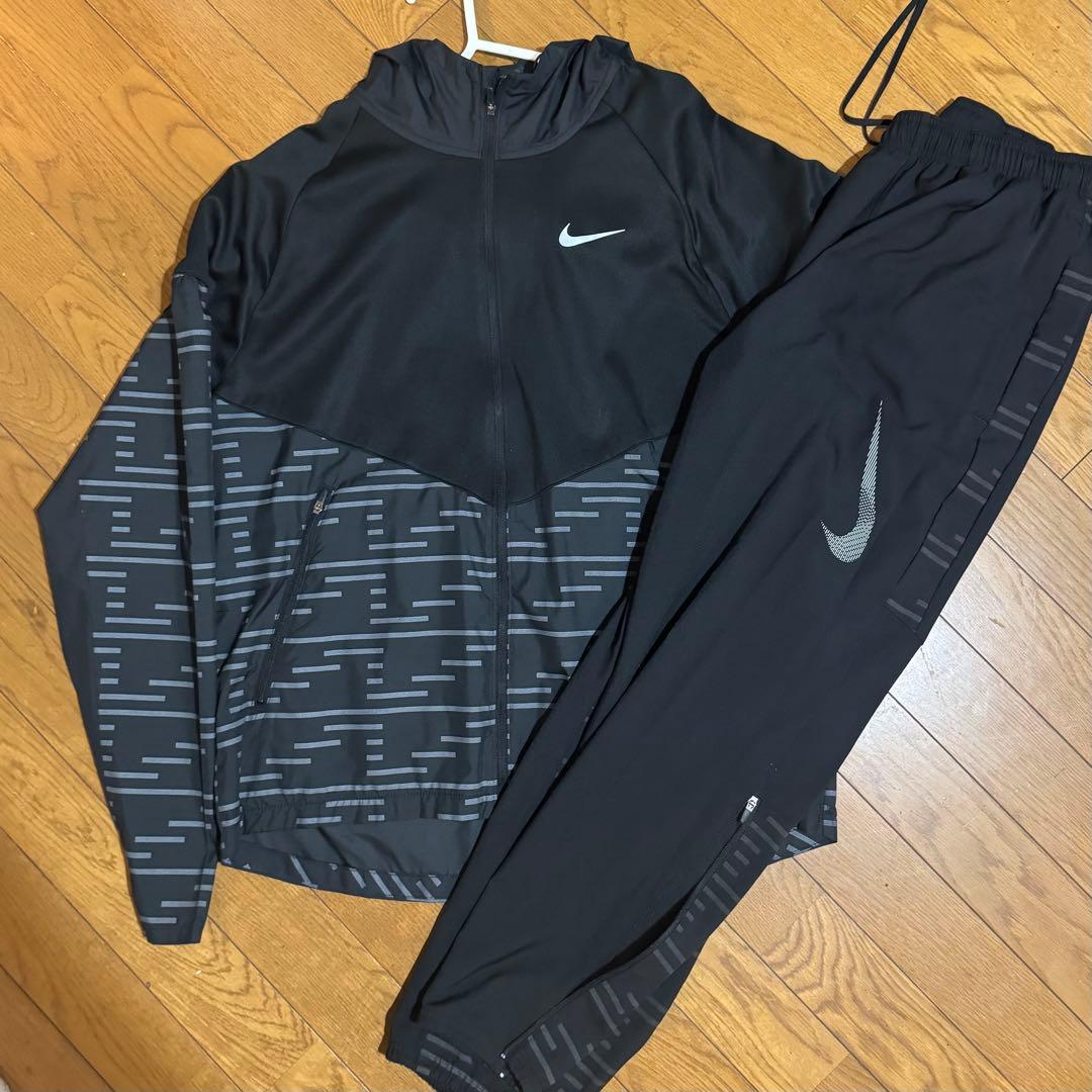 NIKE TF RPL ランディビジョンマイラーパーカー セットアップ 黒　M NIKE（ナイキ） メンズ 陸上/ランニング ウインドブレーカー RPL