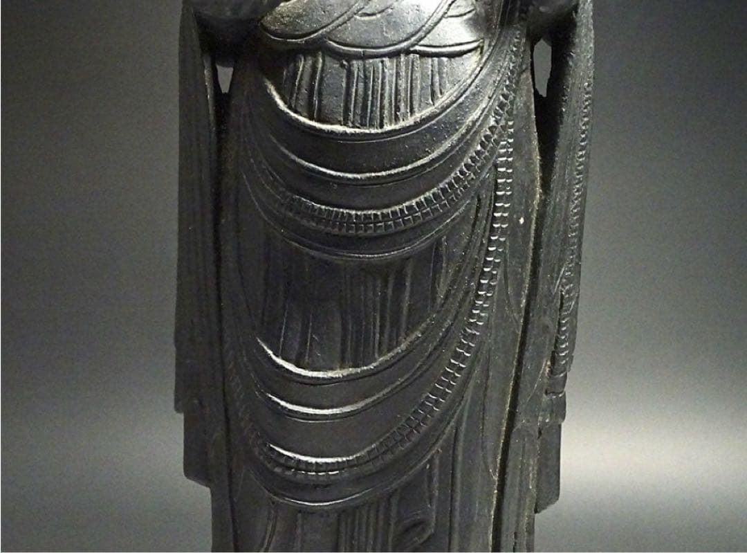 飛鳥 白鳳 金銅仏 観音菩薩立像 蓮華座 念持仏 仏像 仏教美術 骨董 古