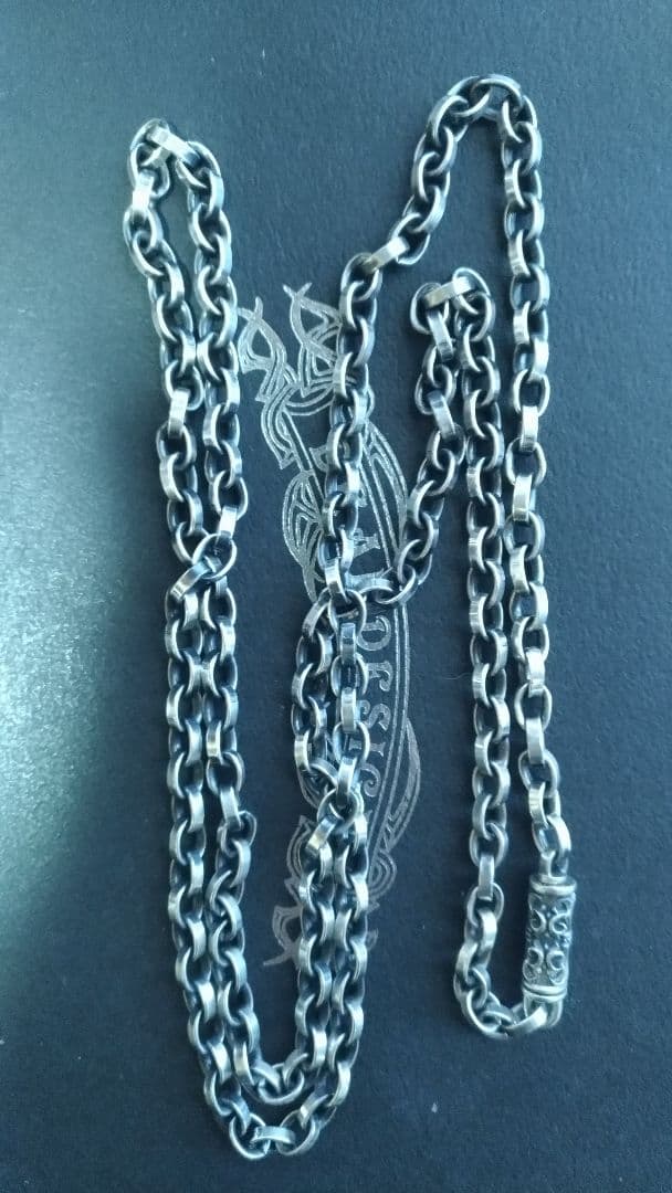 ディールデザイン　ゲートスクリューチェーン(フラットリンク) 約80cm ゲートスクリューチェーン：フラットリンク