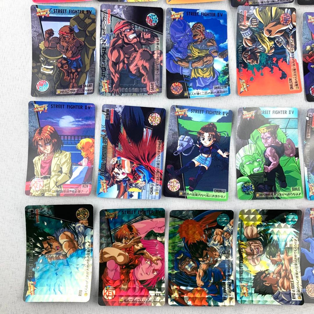 カードダス ストリートファイターⅡV キラ4枚 ノーマルコンプ36枚