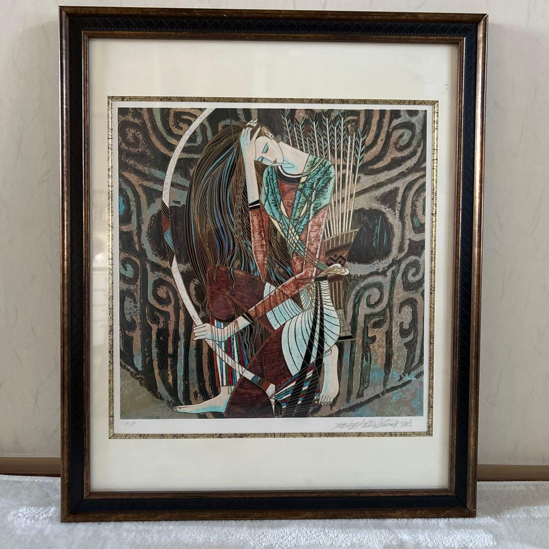 【土日値下中】美品★レアPP版★ ティンシャオクォン（丁紹光）シルクスクリーン 古代文明 | ティン・シャオカン（丁 紹光） – 北海道画廊