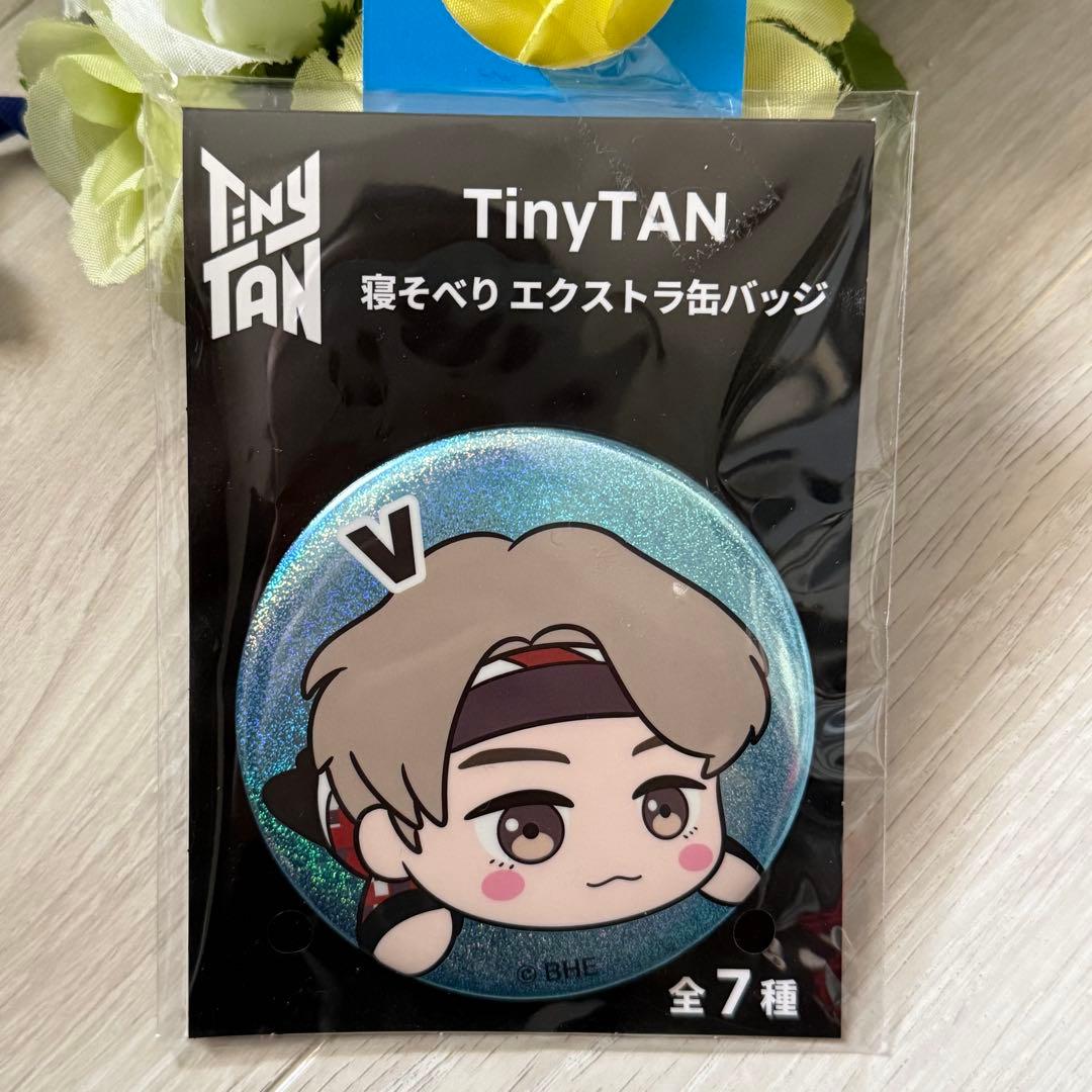 TinyTAN 寝そべりエクストラ缶バッジ V - メルカリ