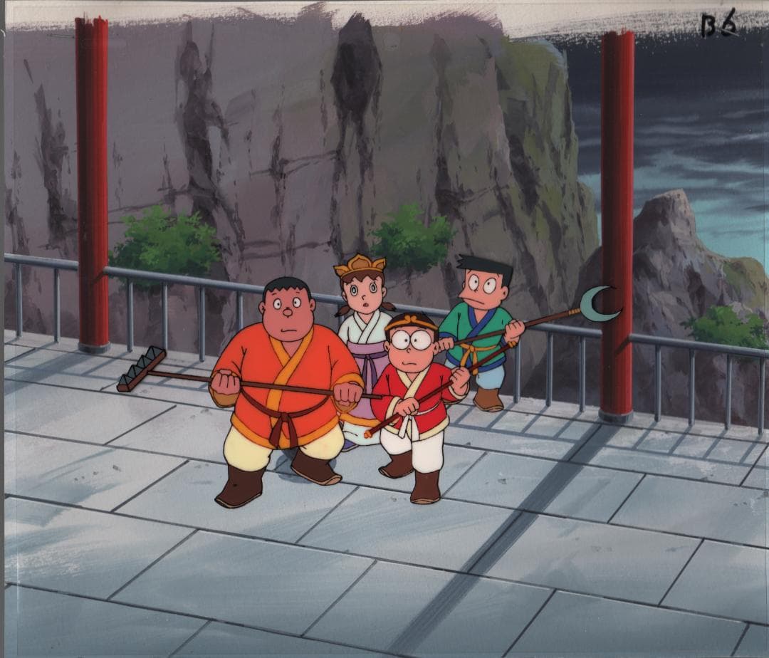 ドラえもん劇場版背景付きセル画額縁入り