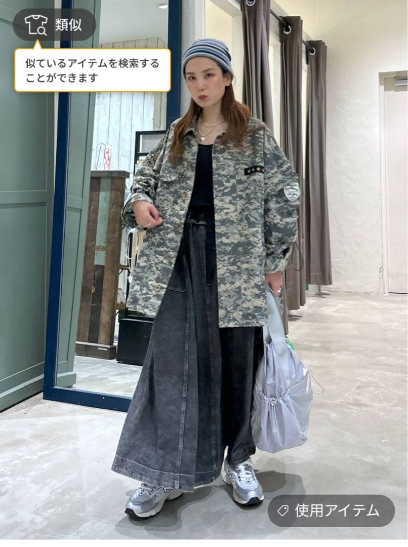 新品 ニコアンド ワッペンシャツジャケット 人気スタッフプロデュース