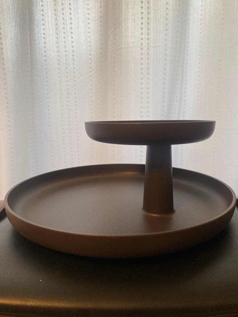 廃盤色ヴィトラvitra rotary tray teak brown 未使用品