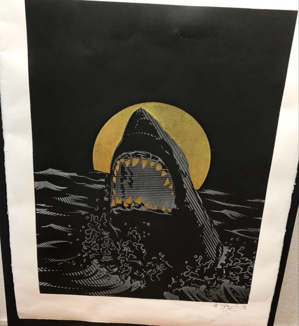 ssur サー　シルクスクリーン　JAWS ポスター