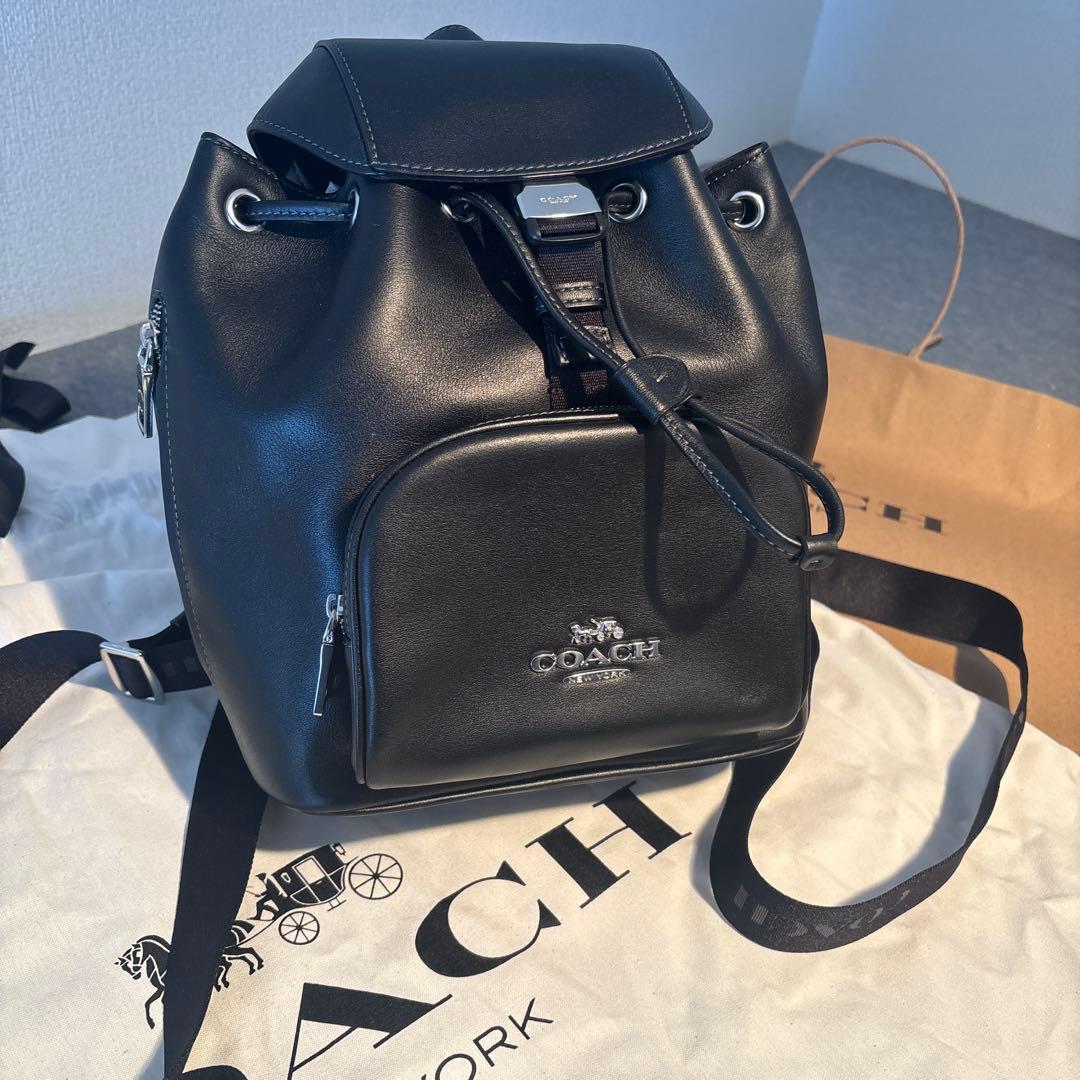 コーチ レザーバッグ ペース バックパック リュック CR100 ブラック