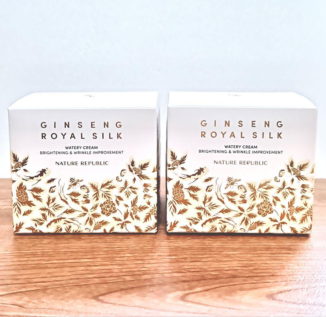 ネイチャーリパブリック　ジンセンロイヤルシルク　ウォータリークリーム　2個セット 楽天市場】【送料無料】【NATURE REPUBLIC】ネイチャーリパブリック