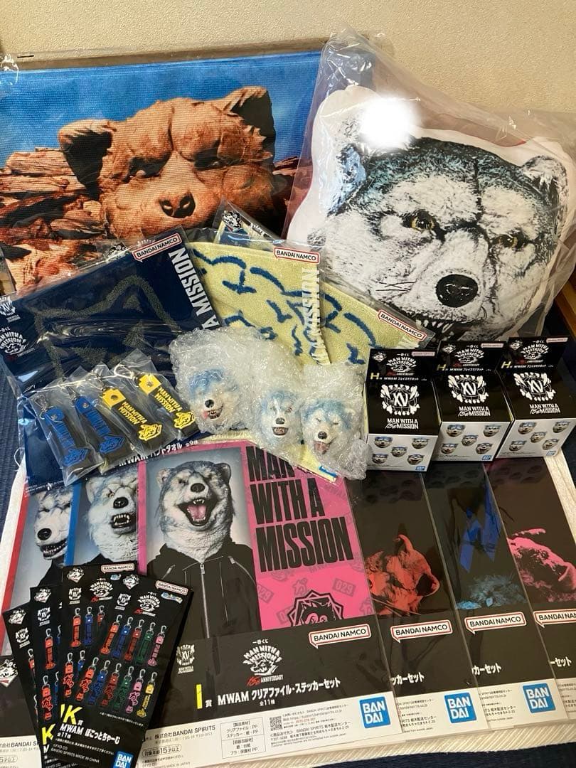マンウィズ一番くじ　MAN WITH　ラストワン　フェイスマグネット他　全18点 一番くじ MAN WITH A MISSION フェイスマグネット マンウィズ｜Yahoo