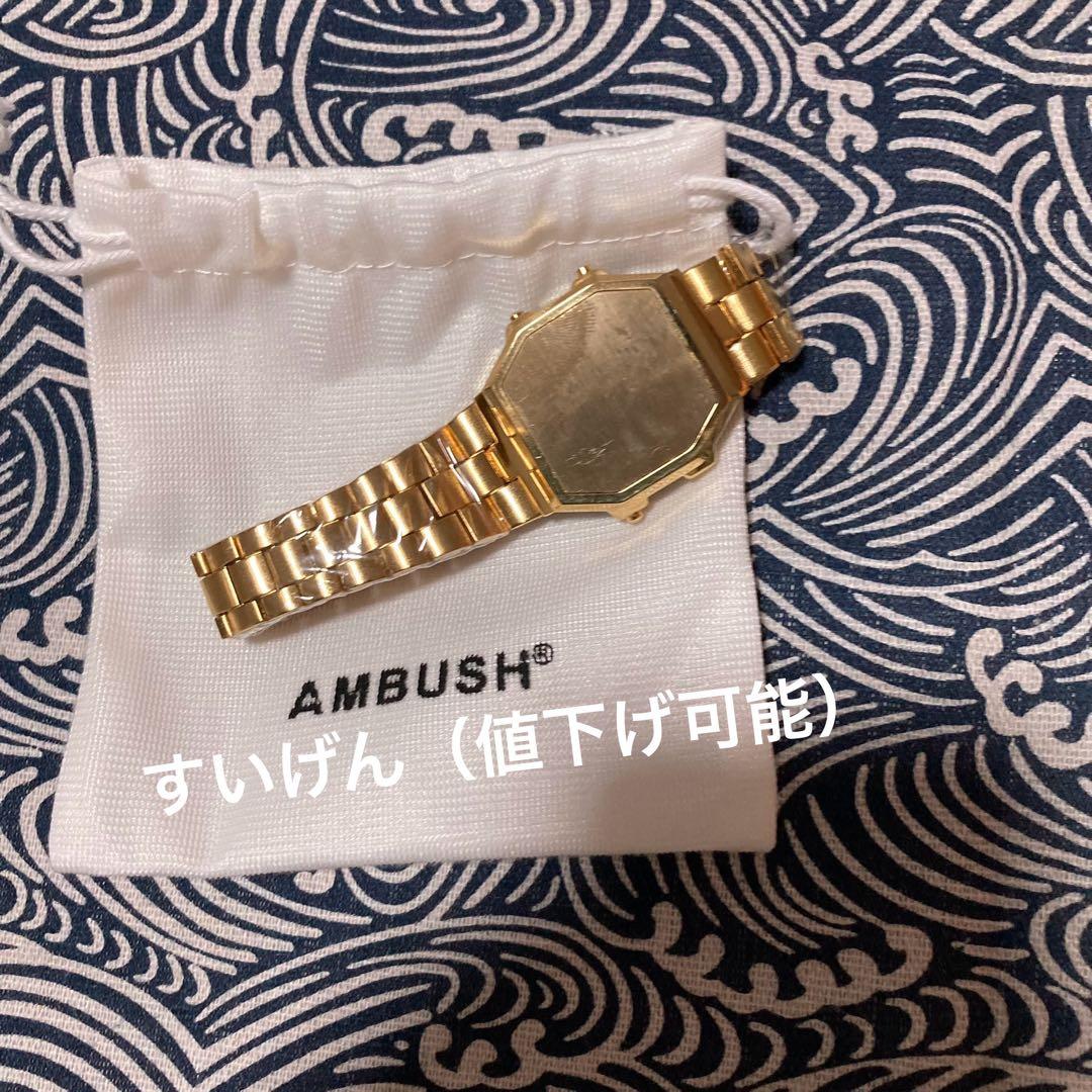 AMBUSH 時計型ブレス Bracelet ブレスレット ゴールド