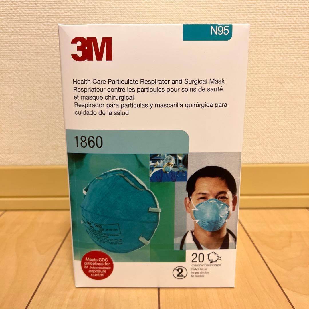 3M N95 1860 NIOSH 医療用微粒子サージカルマスク 12箱set