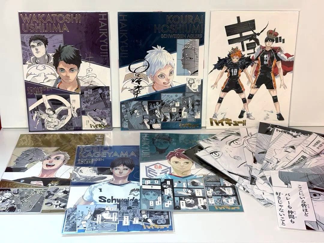 【ハイキュー!!】箔押しイラストカード・ブロマイドセット