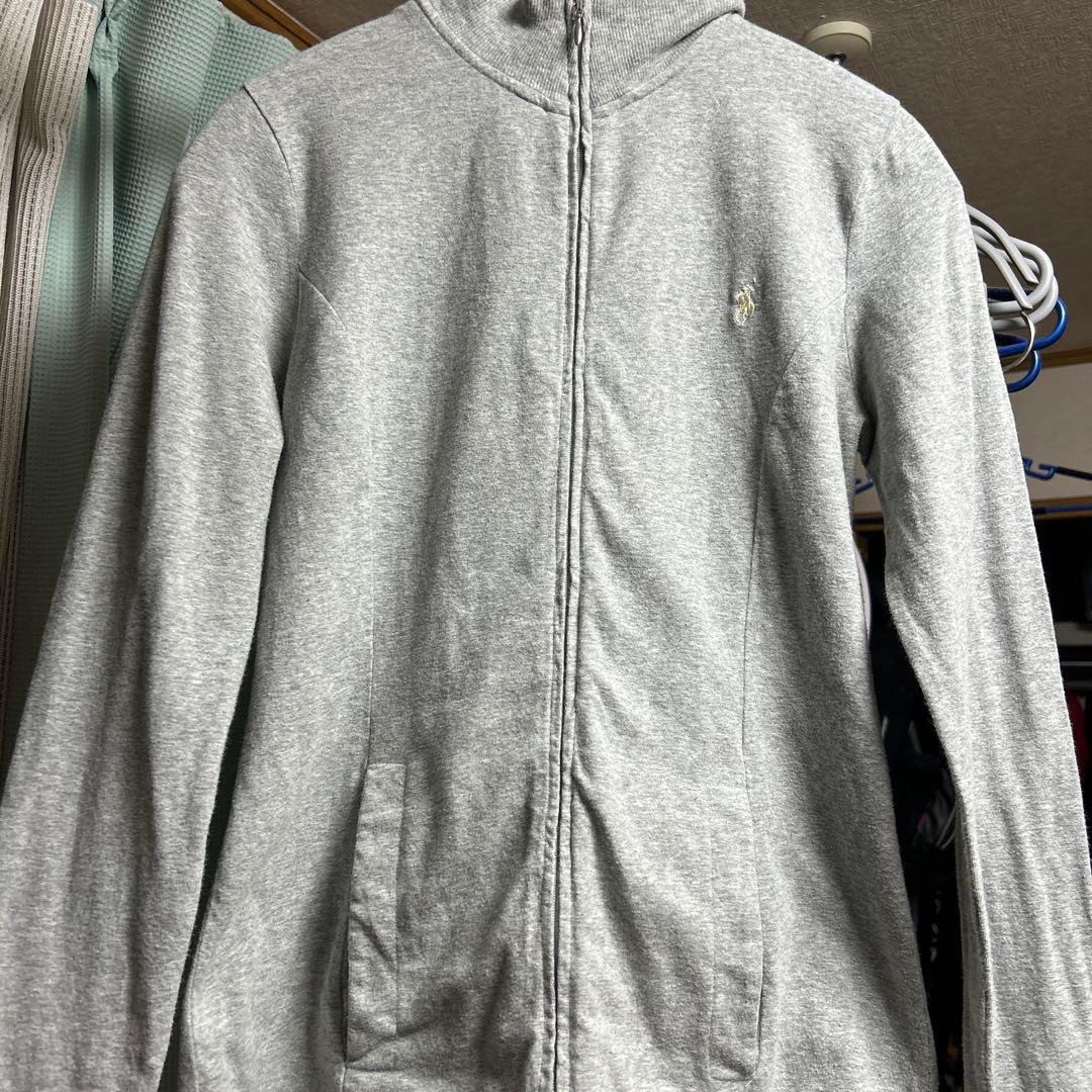 ポロ・ラルフ・ローレン グレー フルジップパーカー - メルカリ