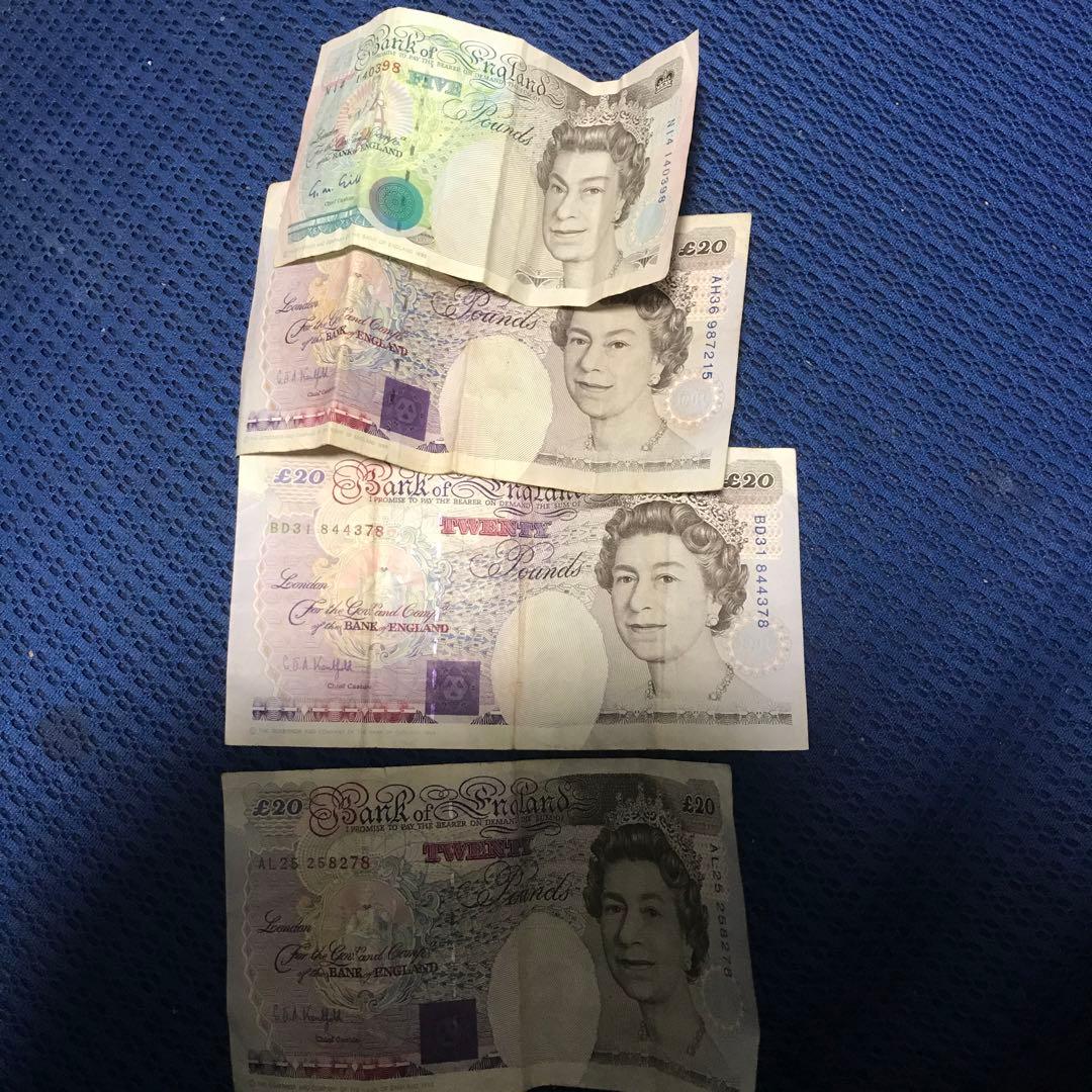イギリス古銭　旧紙幣　ポンド　まとめて