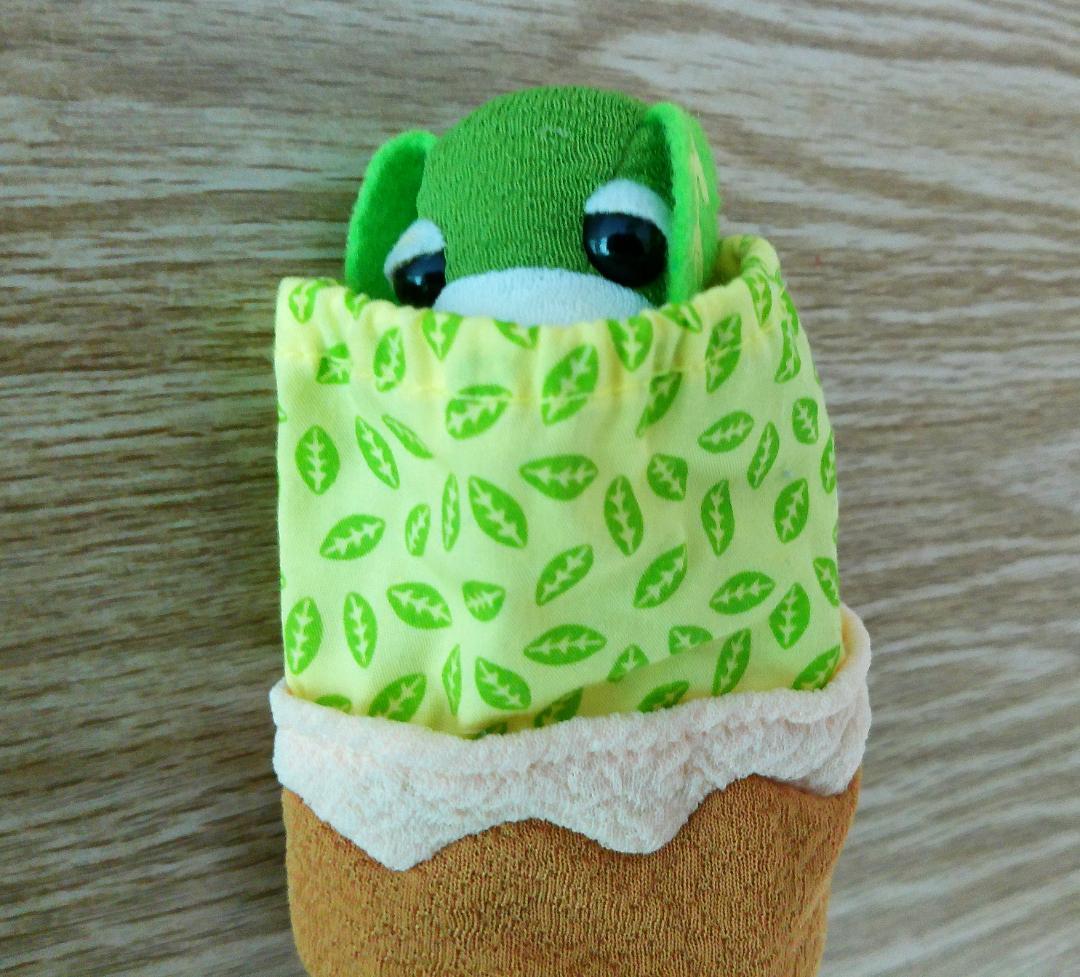 お茶犬　緑茶犬　リョク　当時品 お茶犬 ぬいぐるみ リョク 600594 ふわふわシリーズ おちゃけん 緑茶犬