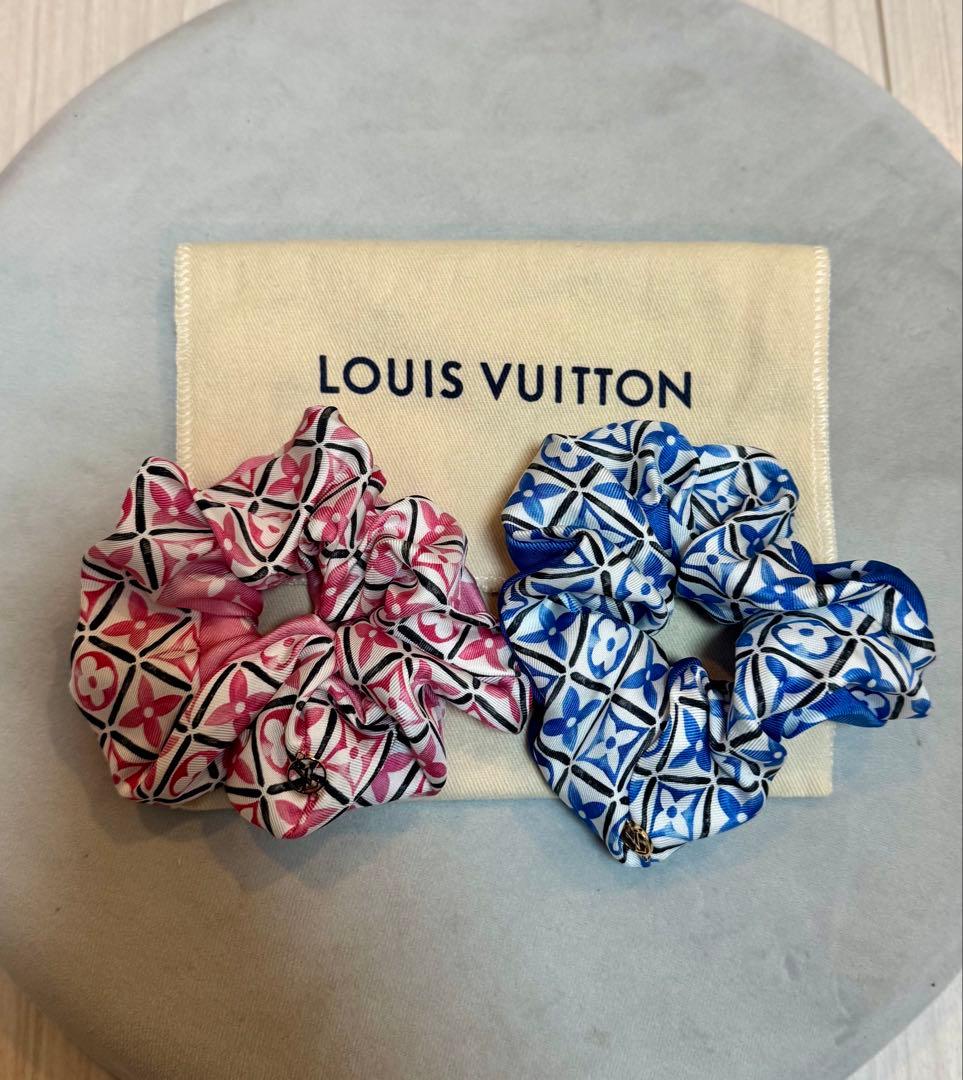 【正規品】LOUIS VUITTON モノグラム シュシュ 2個セット