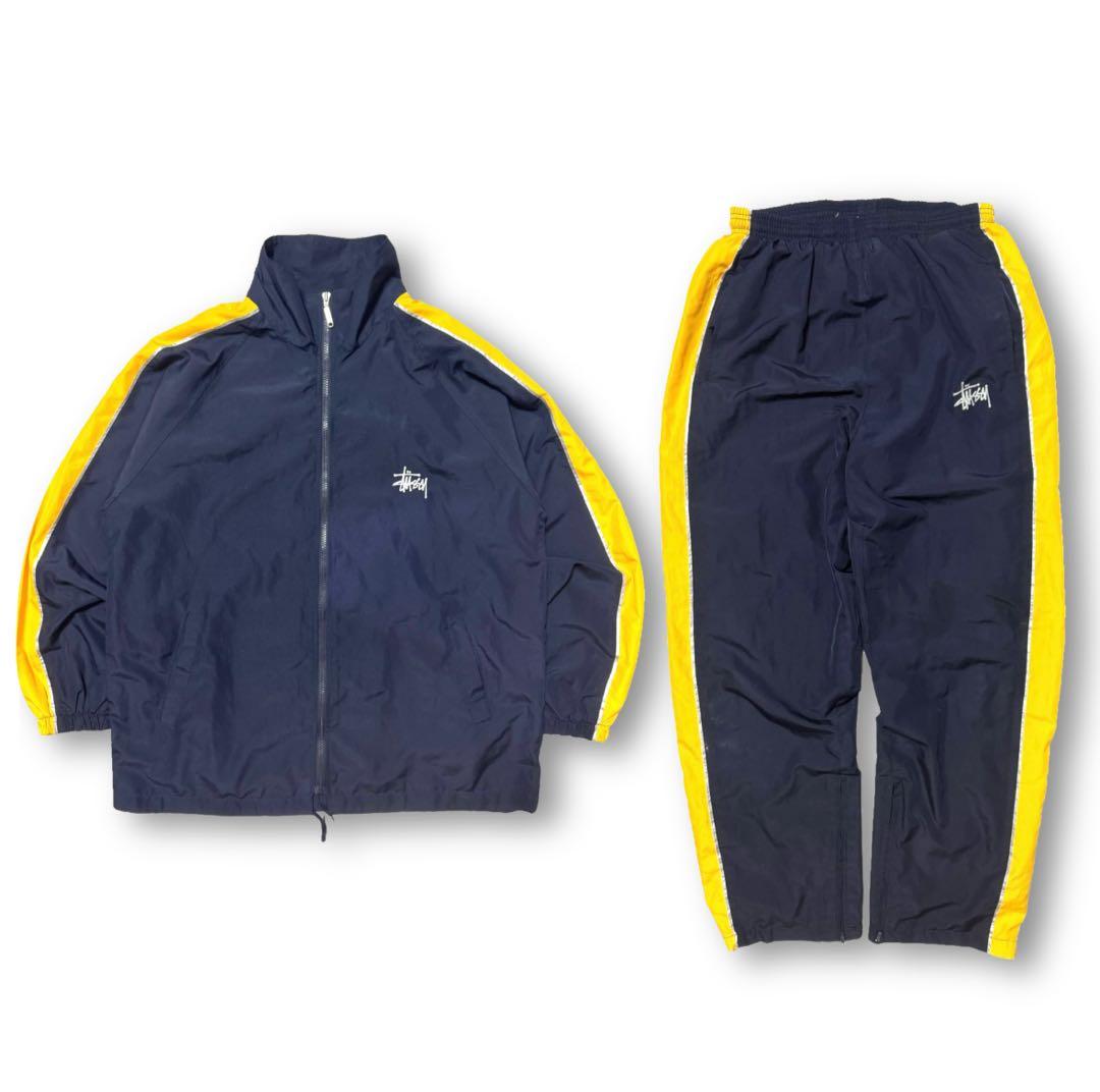 【超希少】90s USA製 Stüssy SPORT ステューシー セットアップ