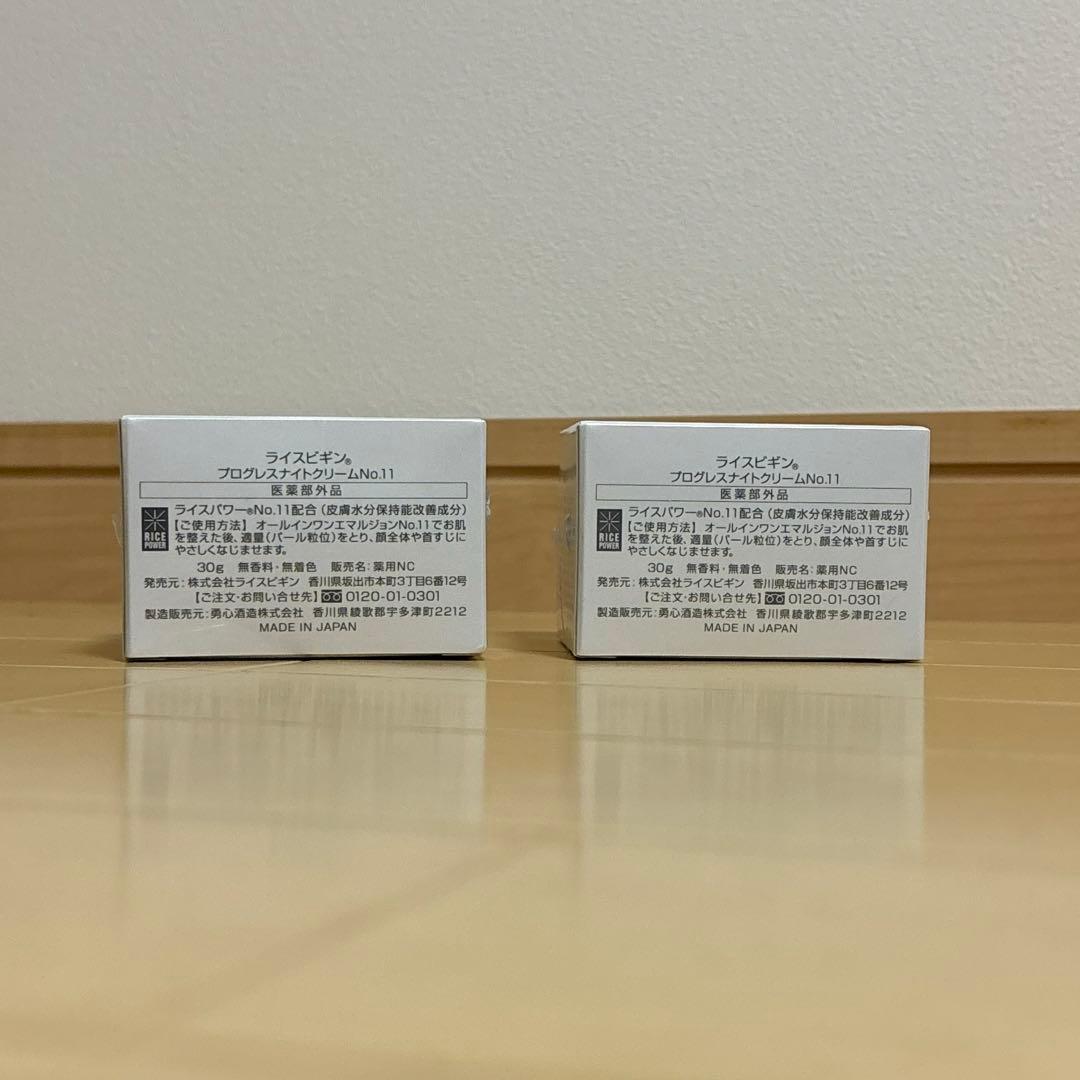 ライスビギン プログレスナイトクリームNo.11 30g2個