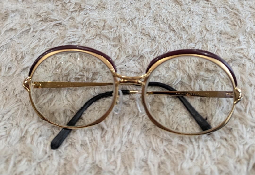 Dior クリスチャンディオール レトロ オールド 眼鏡 中古 老眼鏡 度入り Christian Dior メガネ、老眼鏡｜ダイエット、健康 おすすめ人気商品