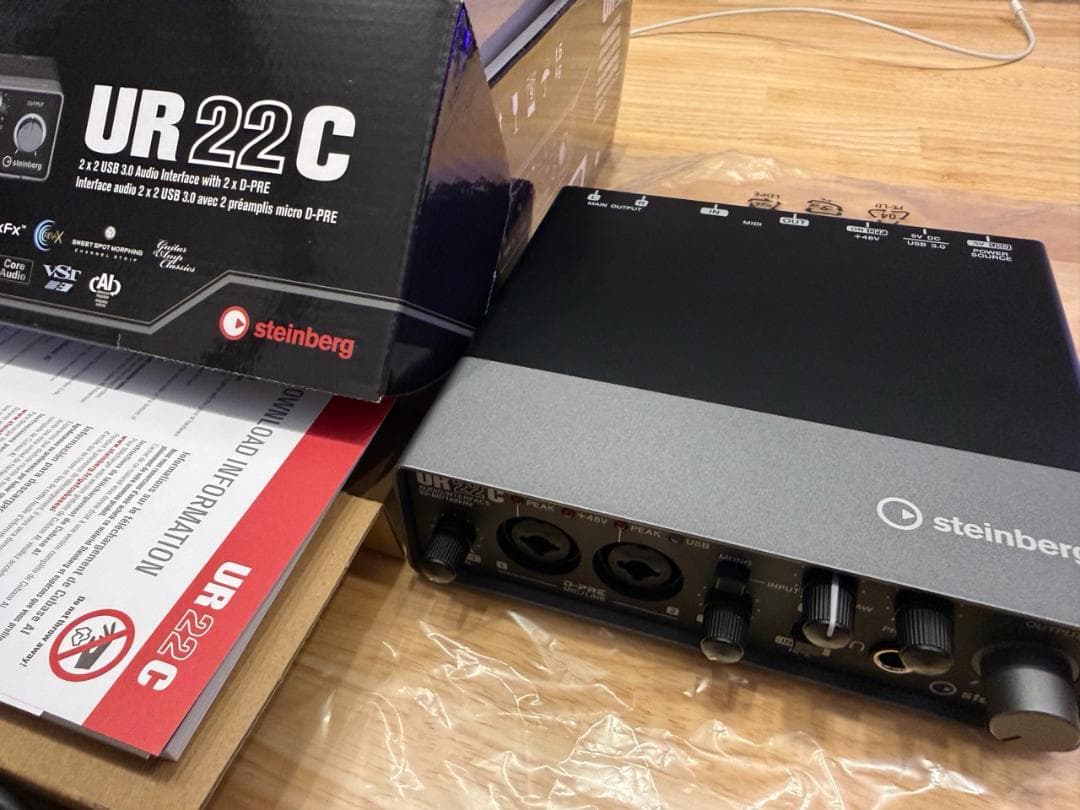 新品同様 steinberg UR22C USBオーディオインターフェイス