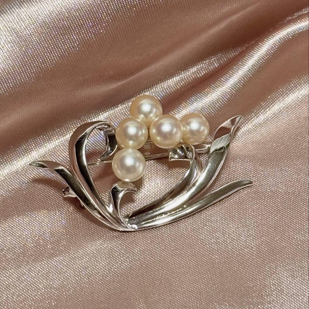 MIKIMOTO シルバー パール ブローチ - メルカリ