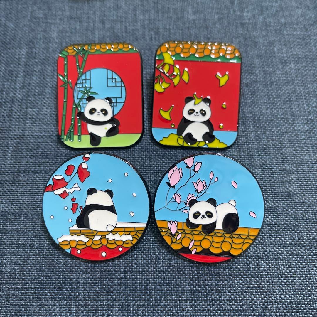 2025大阪関西万博 中国館 ピンバッジ 4種セット（春夏秋冬） - メルカリ