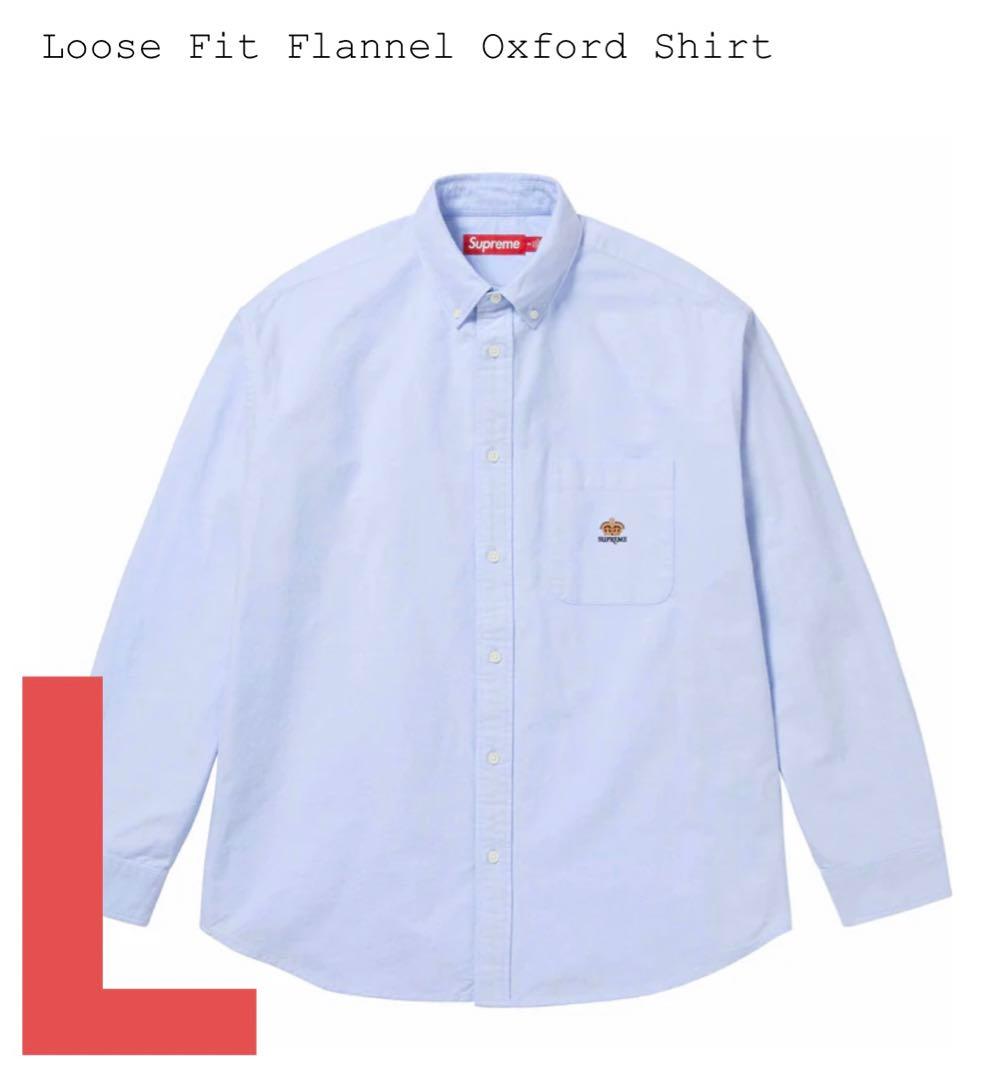 SUPREME Loose Fit Flannel Oxford Shirt - メルカリ