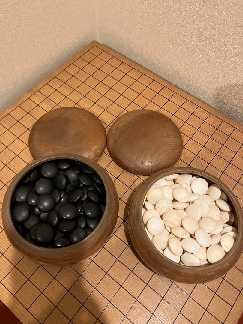 【専用】碁石 囲碁 碁石 蛤 伝統工芸品 蛤碁石 華印36号 メキシコ蛤貝 使用 欅碁笥