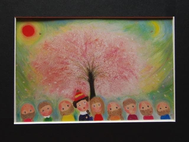 清水新也、【夢の宴】、希少な額装用画集より、美品、新品額装付、インテリア