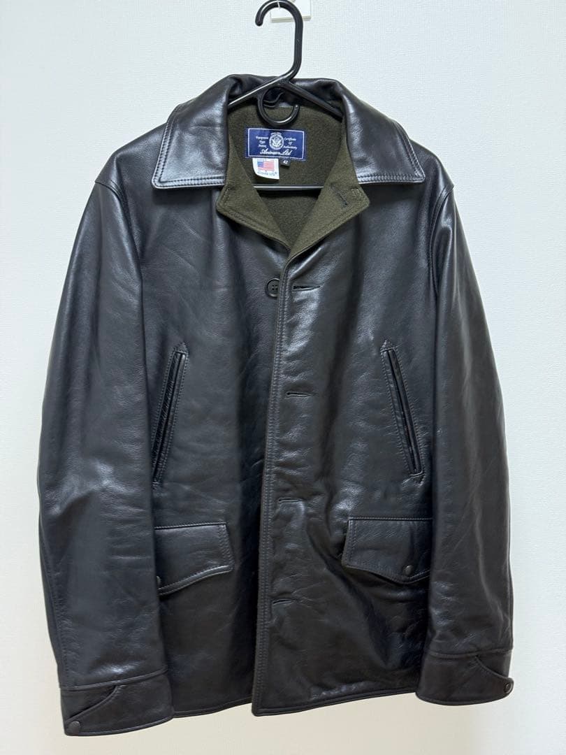 11/30まで値下げ:ほぼ未使用 AVIREX レザースイッチヤードコート AVIREX アビレックス レザースイッチヤードコート 6101025 レザー