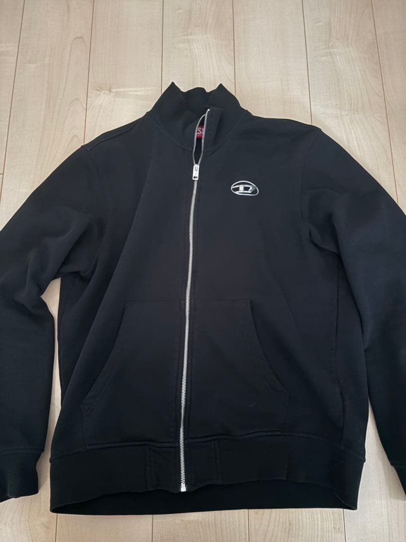 DIESEL 黒 ジップアップ ハイネックジャケット
