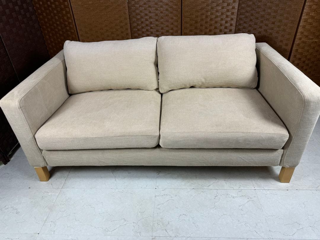 廃盤品IKEA カルルスタード 2人掛けソファー カバー付き - メルカリ