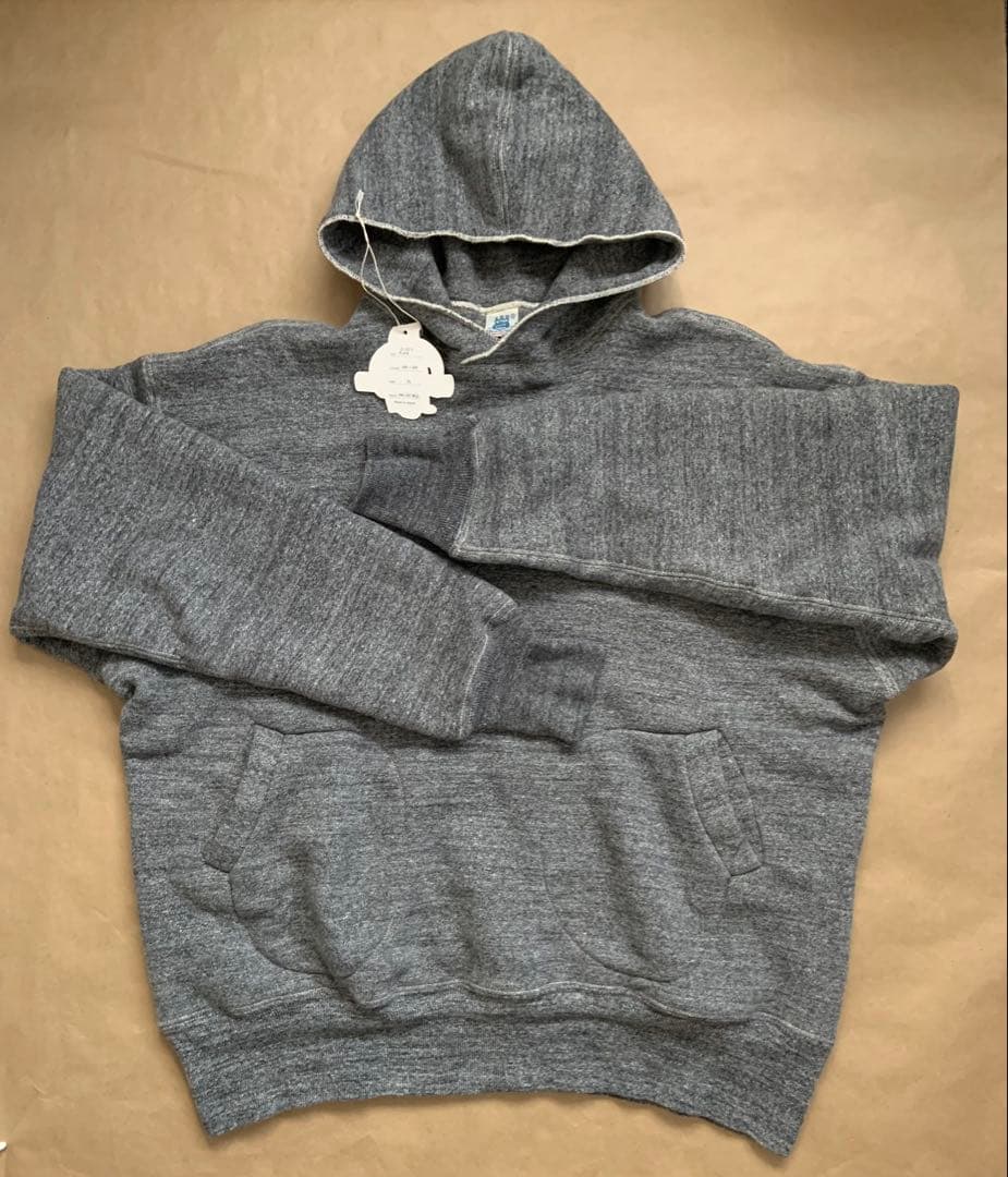 日本製 ウエアハウス ジョングラッコー スウェットパーカー ダーク杢グレー XL
