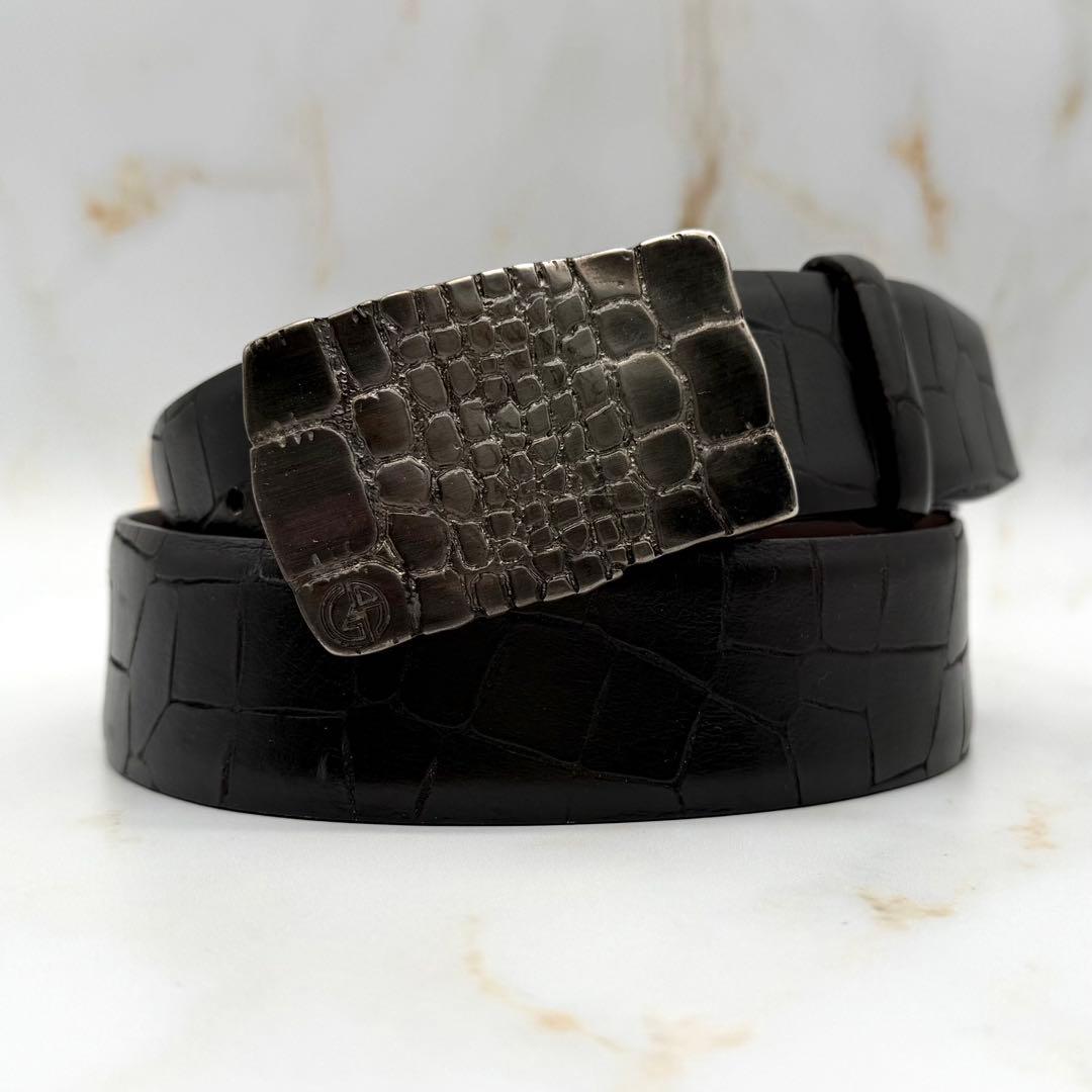 美品 GIORGIO ARMANI leather belt SIZE 48
