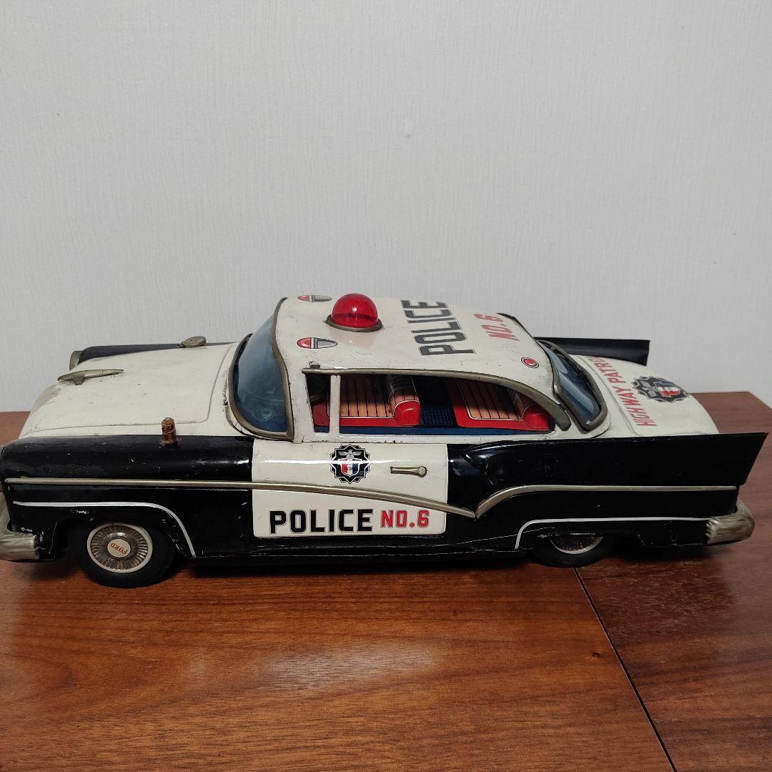 当時物 HIGH WAY PATROL POLICE NO.6ブリキ おまけ付