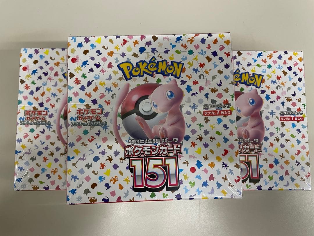 ポケモンカード 151 新品未開封 シュリンク付き 3BOXセット