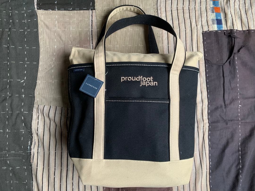 未使用 好配色 00s LANDS END vtg トートバッグ ランズエンド