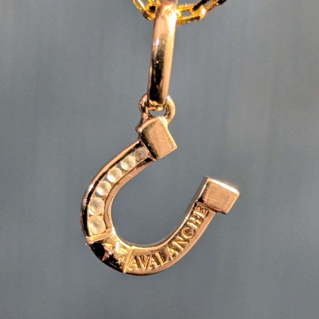 アヴァランチ 10K イエローゴールド ペンダント ホースシュー Sサイズ