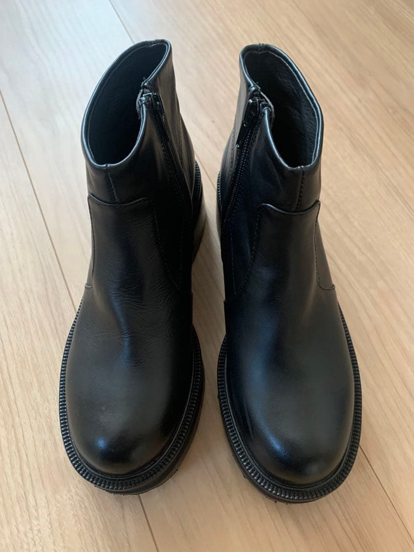 ENFOLD エンフォルド 厚底サイドジップ ブーツ ブラック