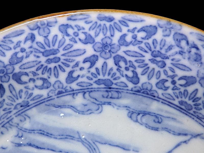 伊万里 染付 型刷印判 浦島太郎の図 6寸皿 S317 AS-fbpp - メルカリ