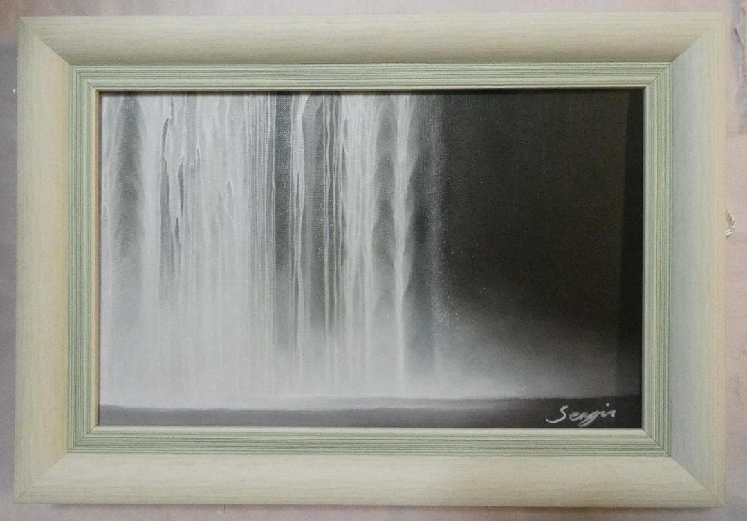 絵画 千住博 「 銀河の夜」サイン M10 額装済み 肉筆手描き