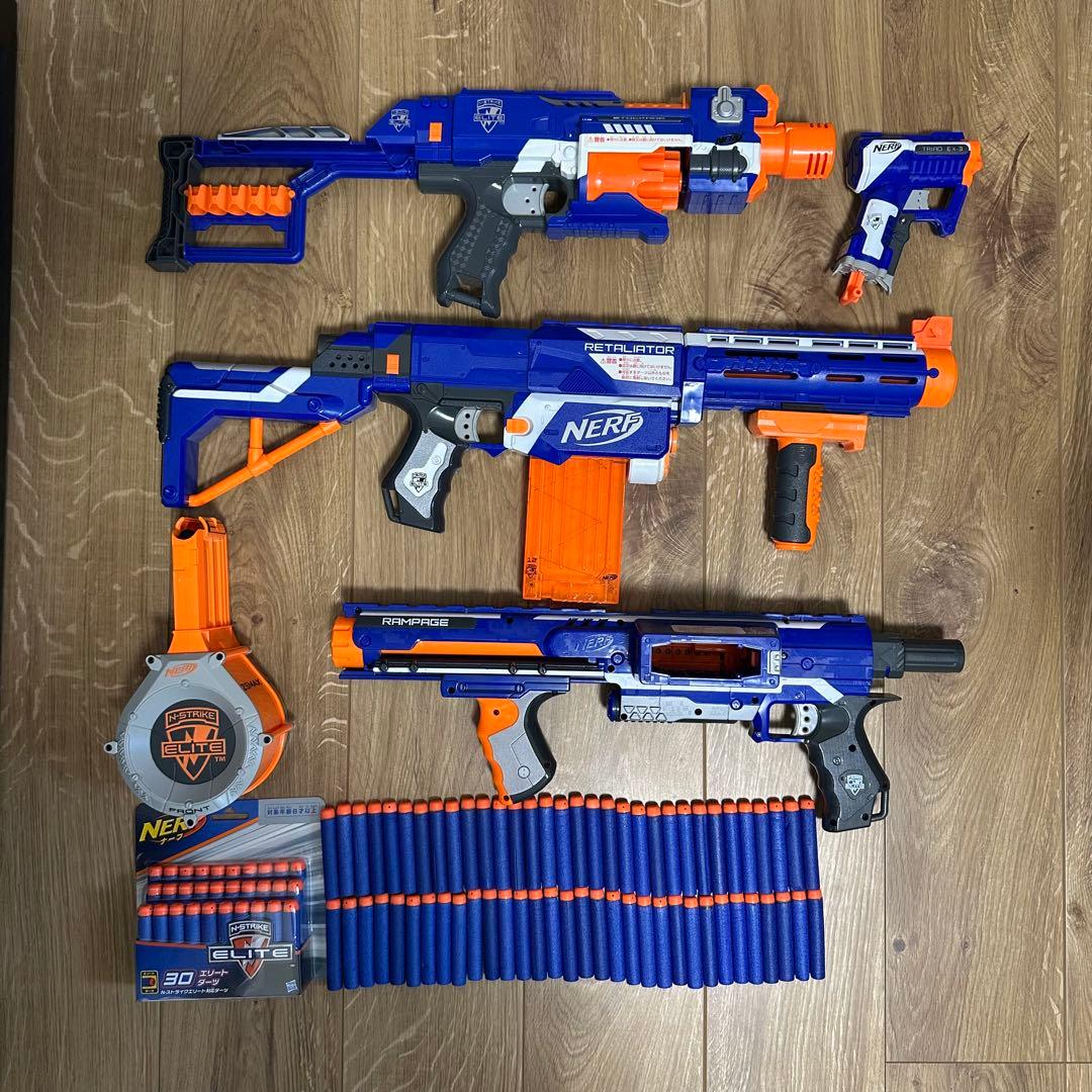 Nerf ナーフ　トイガン　銃 4本セット 楽天市場】【最大2000円クーポン4日から】ナーフ NERF おもちゃ 銃